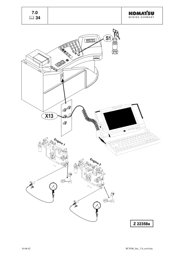 Komatsu PC5500-6 Mining Shovel Excavator Service Manual SN 15014 and UP - Image 19