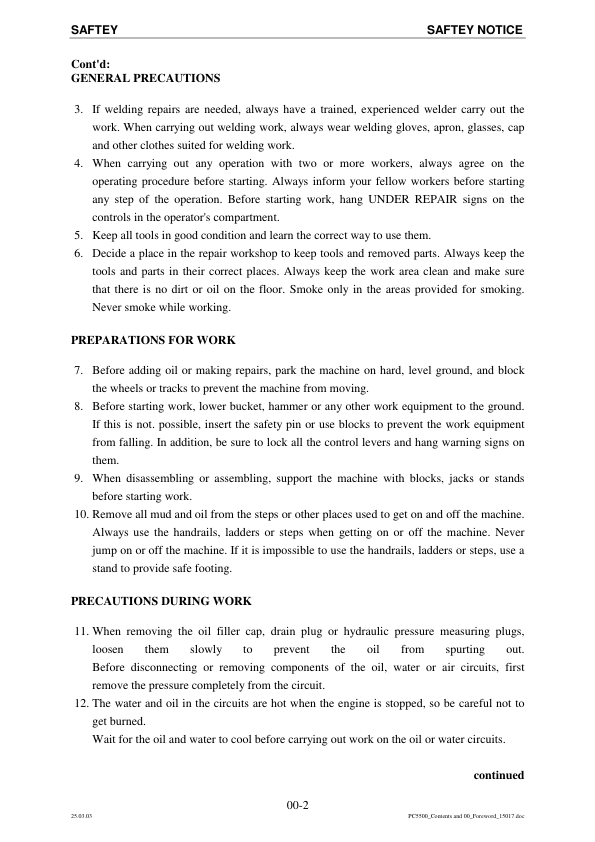 Komatsu PC5500-6 Mining Shovel Excavator Service Manual SN 15017 and UP - Image 8
