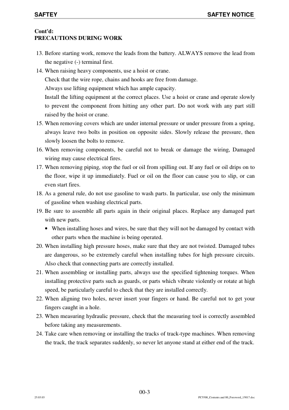 Komatsu PC5500-6 Mining Shovel Excavator Service Manual SN 15017 and UP - Image 9