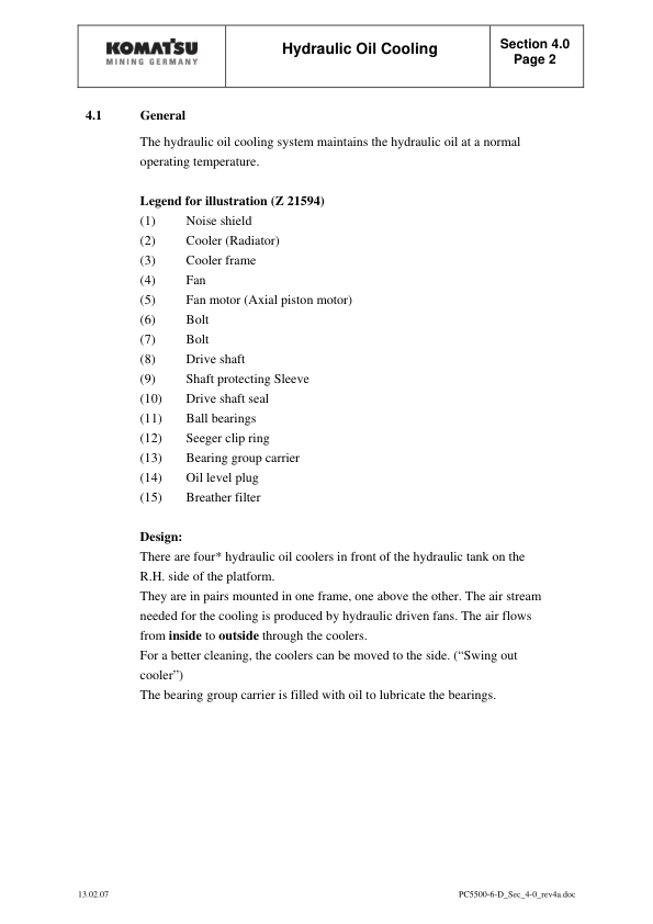 Komatsu PC5500-6 Mining Shovel Excavator Service Manual SN 15046 and UP - Image 12