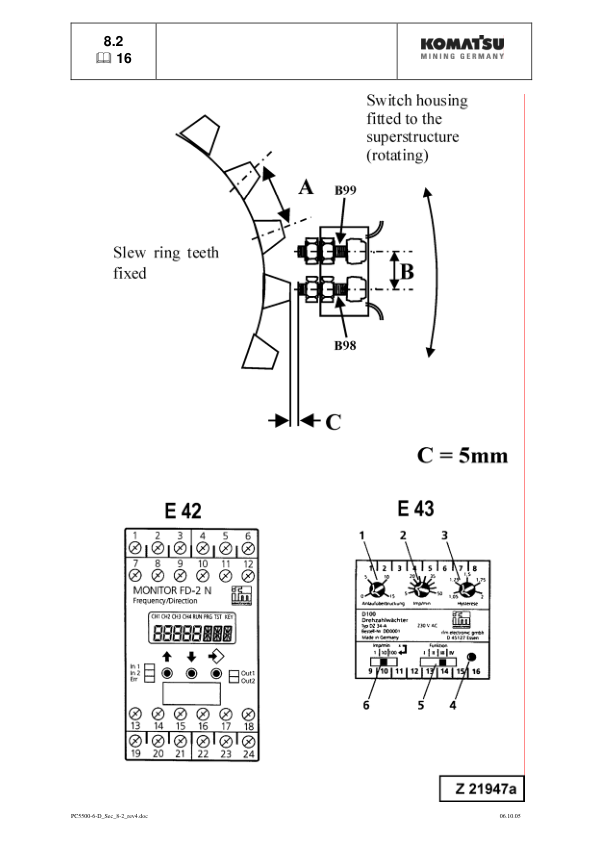 Komatsu PC5500-6 Mining Shovel Excavator Service Manual SN 15050 and UP - Image 18