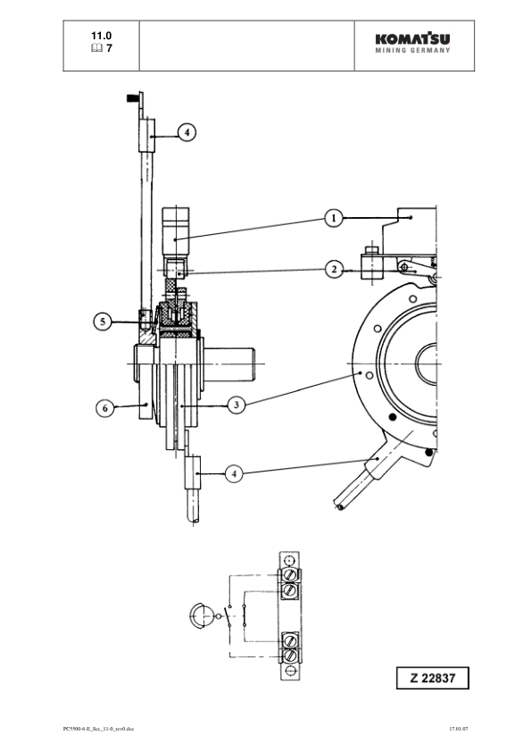 Komatsu PC5500-6 Mining Shovel Excavator Service Manual SN 15050 and UP - Image 19