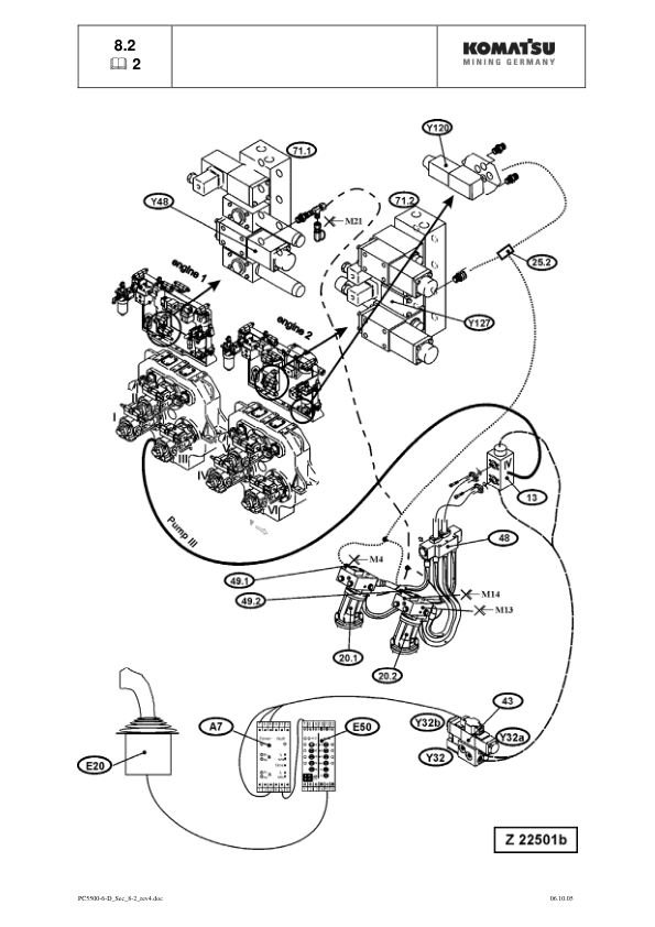 Komatsu PC5500-6 Mining Shovel Excavator Service Manual SN 15050 and UP - Image 17