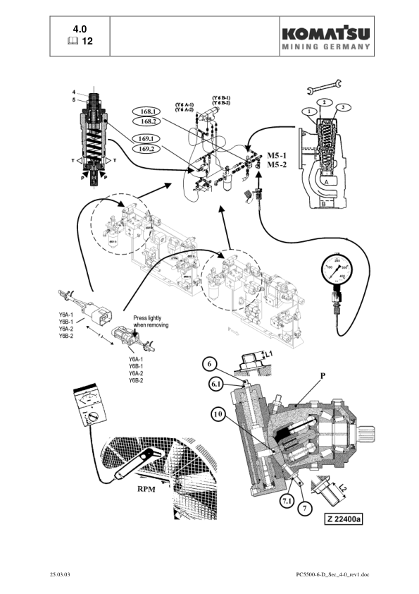 Komatsu PC5500-6 Mining Shovel Excavator Workshop Manual SN 15027 and UP - Image 13