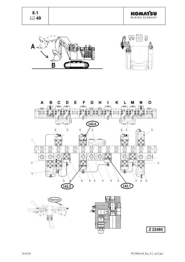 Komatsu PC5500-6 Mining Shovel Excavator Workshop Manual SN 15027 and UP - Image 18