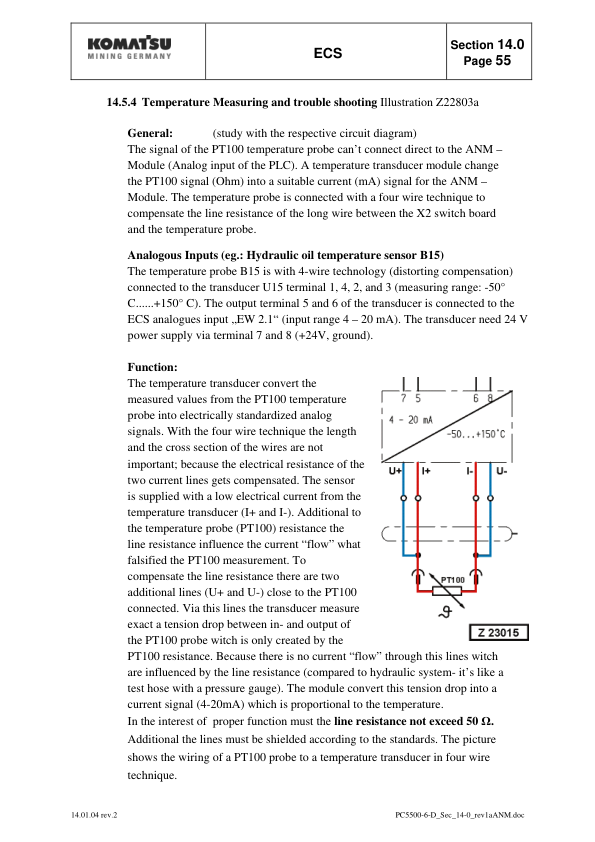 Komatsu PC5500-6 Mining Shovel Excavator Workshop Manual SN 15027 and UP - Image 20