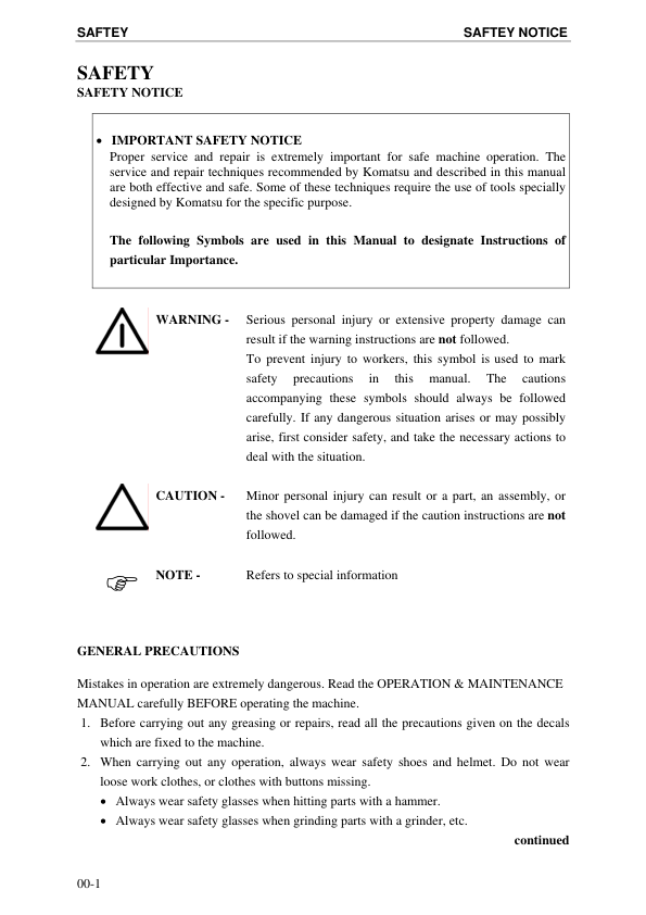 Komatsu PC5500-6 Mining Shovel Excavator Workshop Manual SN 15032 and UP - Image 18