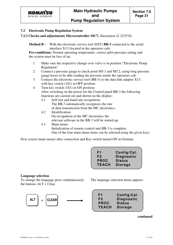Komatsu PC8000-6 Electro Mining Shovel Excavator Service Manual SN 12048 and UP - Image 16