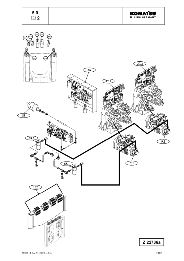 Komatsu PC8000-6 Mining Shovel Excavator Service Manual SN 12046 and UP - Image 11