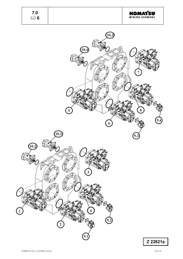 Komatsu PC8000-6 Mining Shovel Excavator Service Manual SN 12046 and UP - Image 13