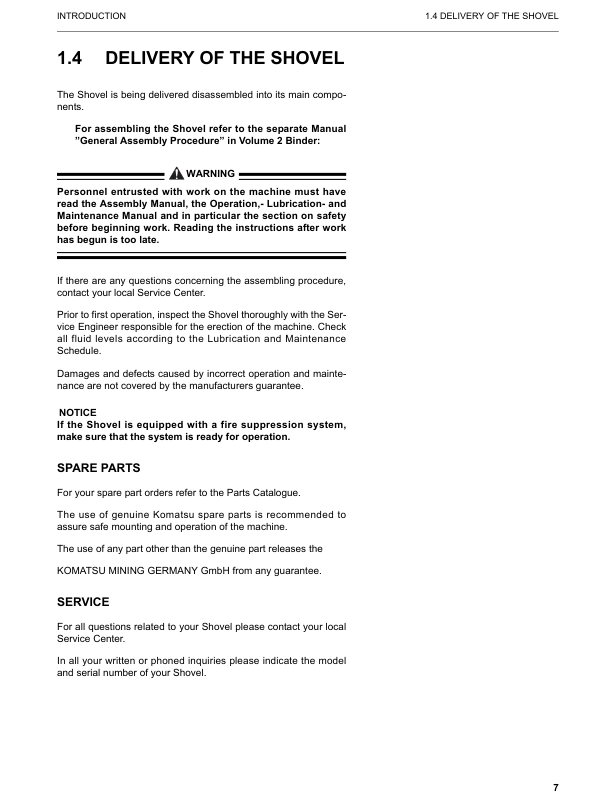 Komatsu PC8000-6 Mining Shovel Excavator Workshop Manual SN 12040 and UP - Image 9