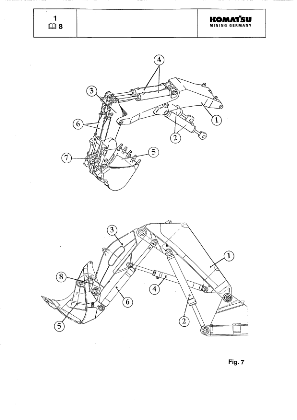 Komatsu PC8000 Mining Shovel Excavator Service Manual SN 12028 and UP with ECS-T - Image 12