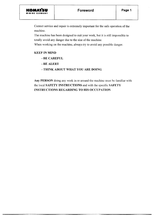 Komatsu PC8000 Mining Shovel Excavator Service Manual SN 12035 and UP with ECS-T - Image 7