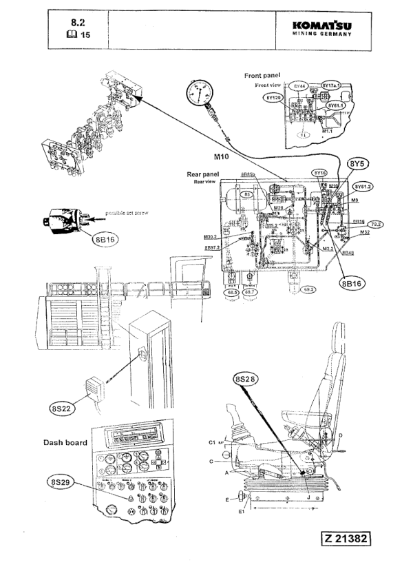 Komatsu PC8000 Mining Shovel Excavator Service Manual SN 12035 and UP with ECS-T - Image 14