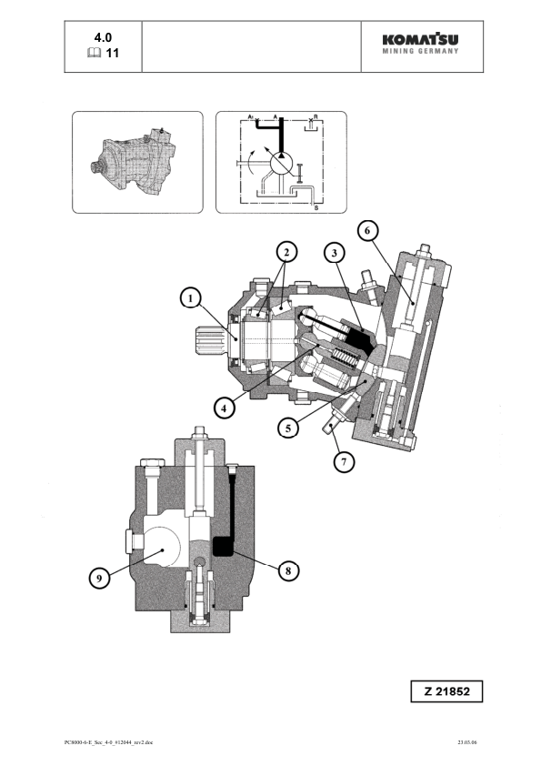 Komatsu PC8000E-6 Mining Shovel Excavator Workshop Manual SN 12037 and UP - Image 17