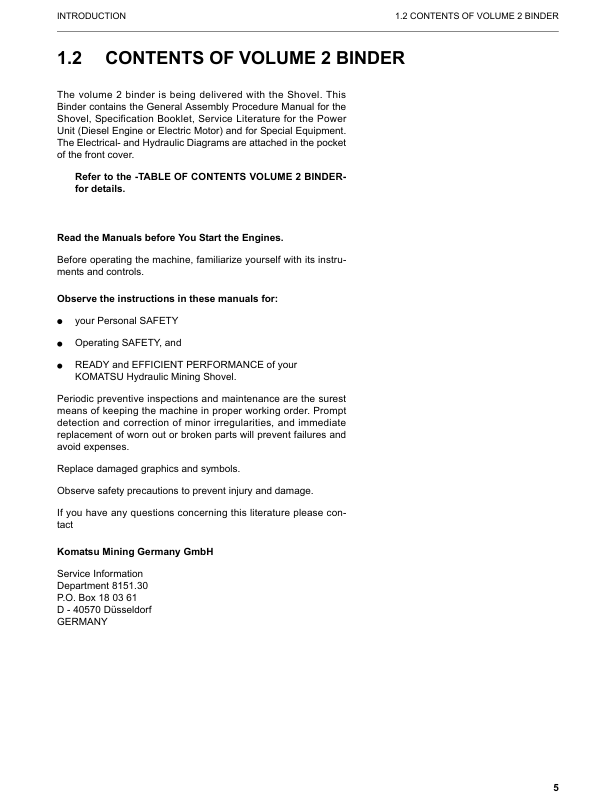 Komatsu PC8000E-6 Mining Shovel Excavator Workshop Manual SN 12037 and UP - Image 8