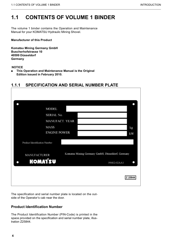 Komatsu PC8000E-6 Mining Shovel Excavator Workshop Manual SN 12037 and UP - Image 7