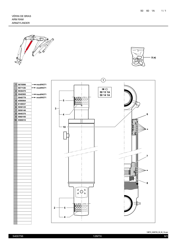 Mecalac 12MTX Excavator Parts Catalog SN from 40000 - Image 12
