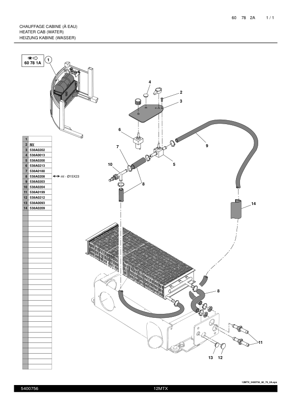 Mecalac 12MTX Excavator Parts Catalog SN from 40000 - Image 15