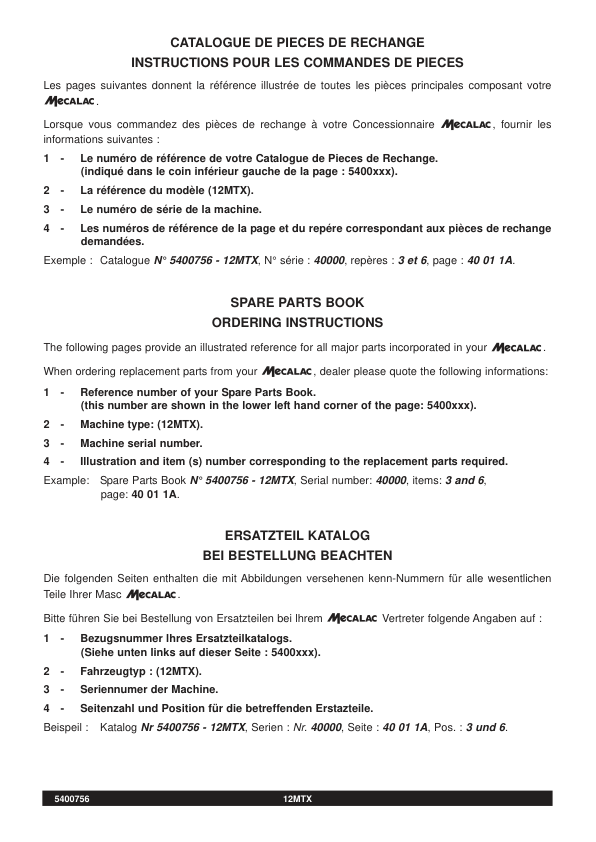 Mecalac 12MTX Excavator Parts Catalog SN from 40000 - Image 9