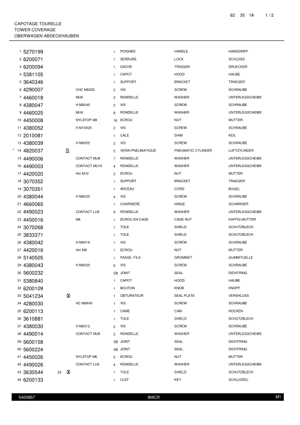 Mecalac 8MCR Tier 4i Excavator Parts Catalog SN from 130900 - Image 12
