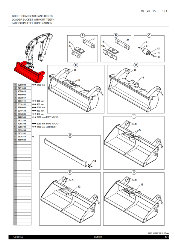 Mecalac 8MCR Tier 4i Excavator Parts Catalog SN from 130900 - Image 15