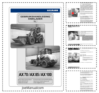 Ahlmann AX 70 85 100 Wheel Loader Operation Manual NL