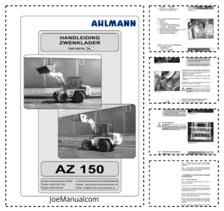 Ahlmann AZ 150 Wheel Loader Operation Manual NL