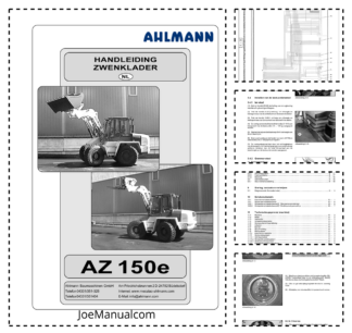 Ahlmann AZ 150e Wheel Loader Operation Manual NL