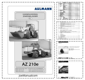 Ahlmann AZ 210e Wheel Loader Operation Manual NL