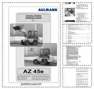 Ahlmann AZ 45e Wheel Loader Operation Manual NL