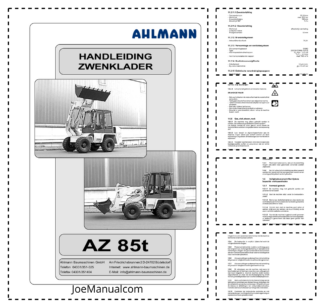Ahlmann AZ 85t Wheel Loader Operation Manual NL