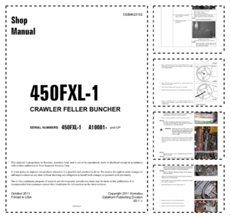 Komatsu 450FXL-1 Crawler Feller Buncher Workshop Manual SN A10001 and UP