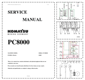 Komatsu PC8000-6 Electro Mining Shovel Excavator Service Manual SN 12048 and UP