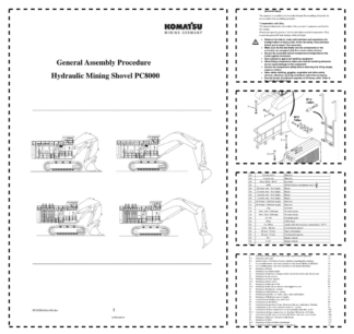 Komatsu PC8000 Mining Shovel Excavator Field Assembly Manual