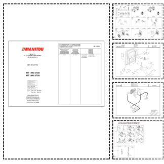 Manitou MT 1440 1840 ST3B Telehandler Parts Catalog 05 2012