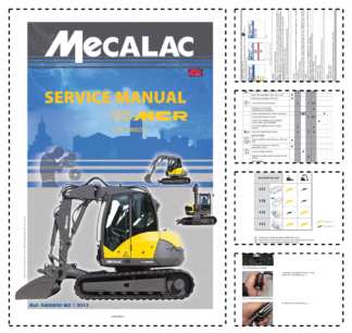 Mecalac 10MCR Excavator Service Manual SN from 130040