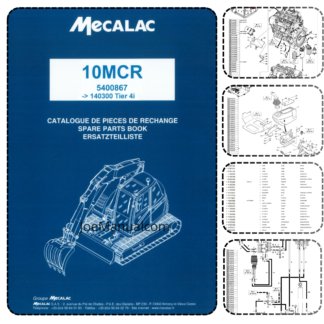 Mecalac 10MCR Tier 4i Excavator Parts Catalog SN from 140300