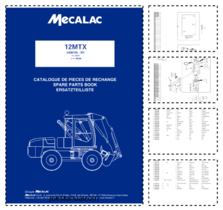 Mecalac 12MTX Excavator Parts Catalog SN from 40000