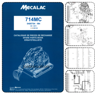 Mecalac 714MC Excavator Parts Catalog SN from 85122