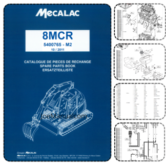 Mecalac 8MCR Excavator Parts Catalog