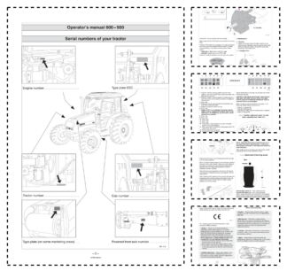 Valtra Valmet 600 700 800 900 Tractor Operators Manual