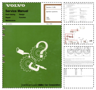 Volvo 819E B23E B23FT B28S B28EIF B230A 8230E B230F Engines Service Manual Section 2 Ignition Systems