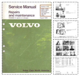 Volvo BW55 AW55 AW70 AW71 Transmision Service and Maintenance Manual