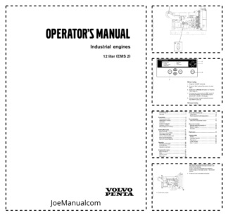 Volvo Penta 12 liter EMS2 Engines Operators Manual