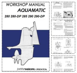 Volvo Penta 280 285 290 SP DP Drives Workshop Manual