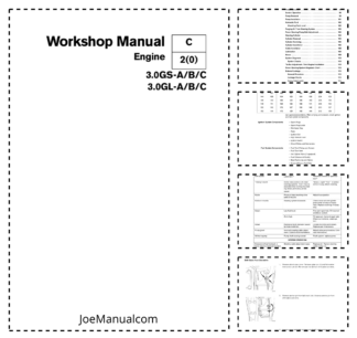 Volvo Penta 3.0GS-A B C 3.0GL-A B C Engine Workshop Manual