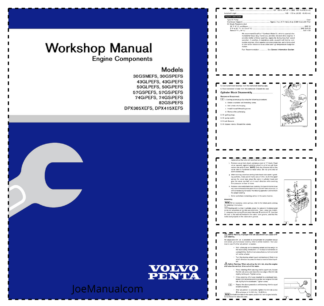 Volvo Penta 30GSMEFS- DPX415XEFS Engine Components Workshop Manual