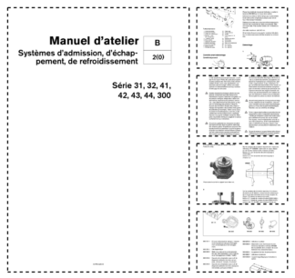 Volvo Penta 31 32 41 42 43 44 300 Series Intake exhaust cooling systems Workshop Manual FR