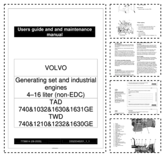 Volvo Penta 4-15 liter non-EDC Generating set and Insdustrial Engines Operation and Maintenance Manual